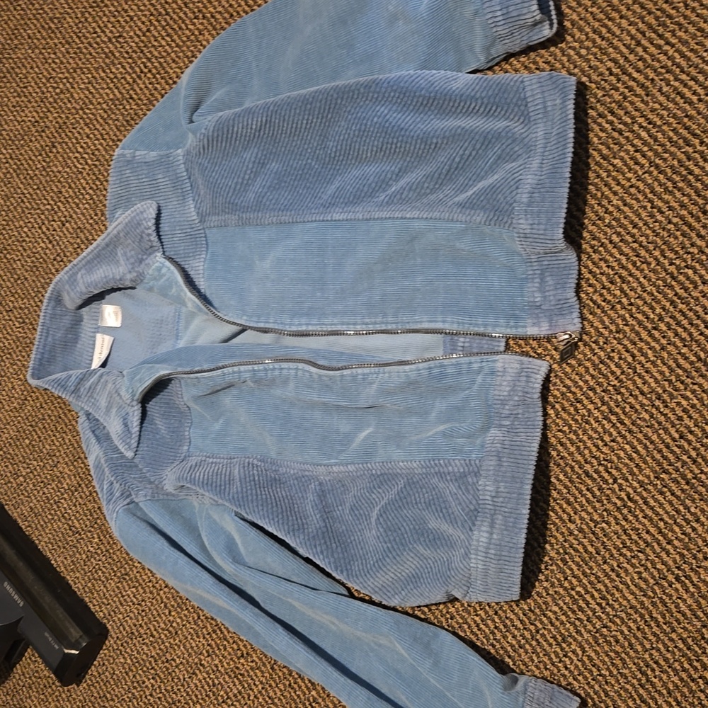 Alfred dunner velour sweat jacket 90s vintage  petite